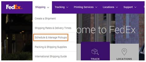 fedex com schedule a pickup|More.